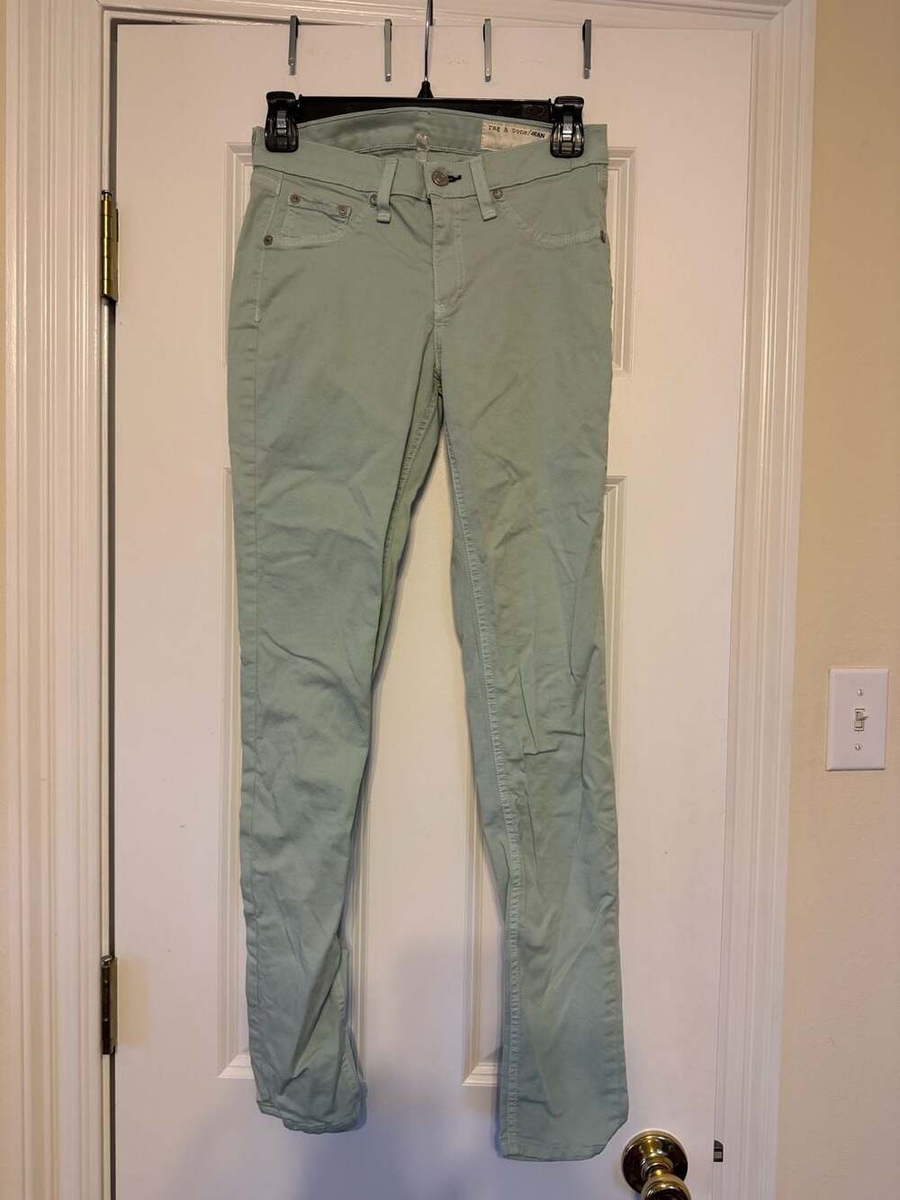 Rag & Bone Mint Green Skinny Jeans Size 26